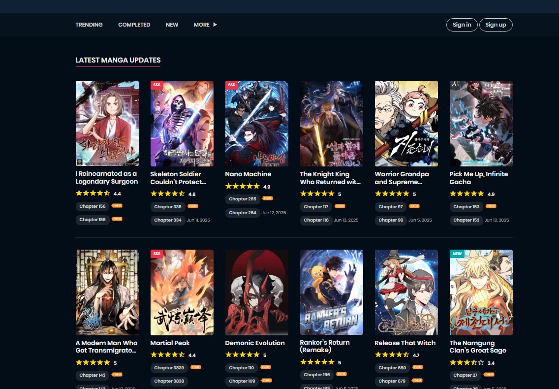 AsuraComic manga and manhwa